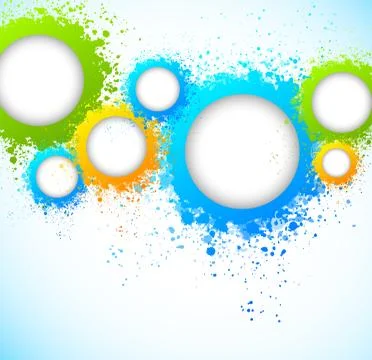 Abstract background with grunge circles Stock Illustration