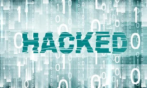 Abstract background hacked theme 스톡 일러스트