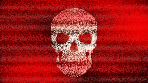Abstract Background Halloween Static Scary Skull 10 Stock Footage 96435355