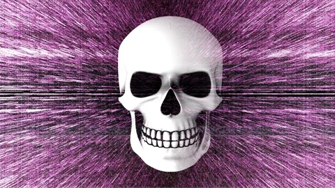 Abstract Background Halloween Static Scary Skull 26 Stock-Footage 96446542