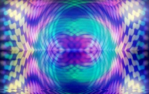 Abstract background of hallucination in a person's head Stock-Illustration
