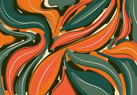 Abstract background hand drawn pattern brush collage contemporary template fo Stock Illustration