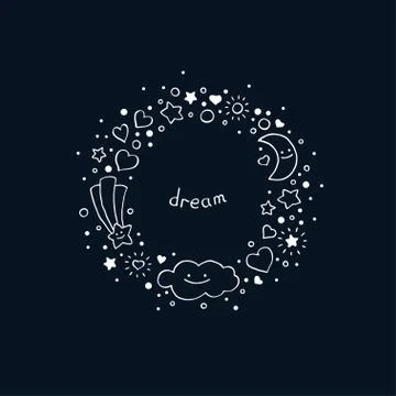 Abstract background in hand-drawn style. Stock Illustration
