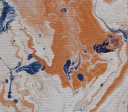 Abstract background with hand-painted marble texture in trendy Earthy tones. Stock Illustration