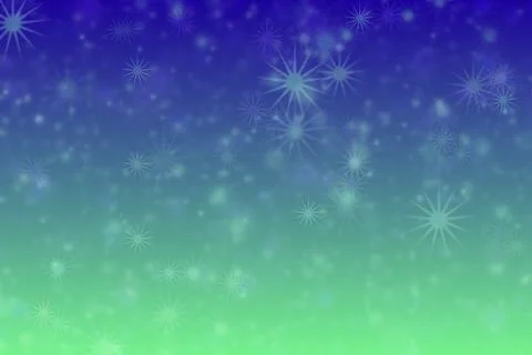 Abstract background with harmonic gradient of blue and green colors and star  Stock Illustration