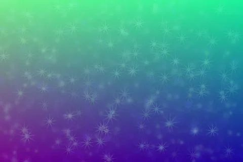 Abstract background with harmonic gradient of blue and green colors and star  写真素材