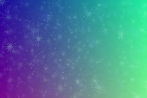 Abstract background with harmonic gradient of blue and green colors and star  写真素材