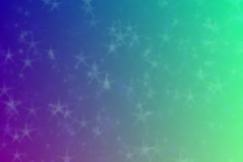 Abstract background with harmonic gradient of blue and green colors and star  Stock Photos