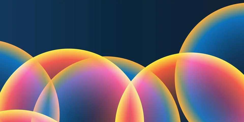 Abstract Background, Header or Banner Design with Large Red, Orange, Yellow.. Stock Illustration