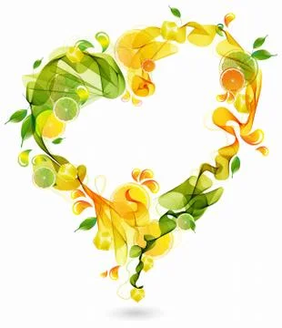 Abstract background with heart Stock Illustration