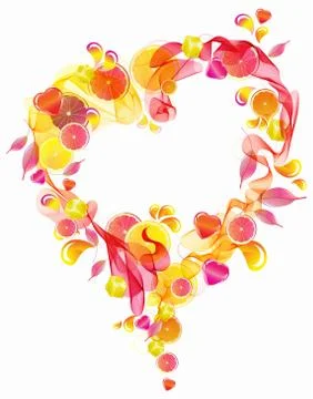 Abstract background with heart Stock Illustration