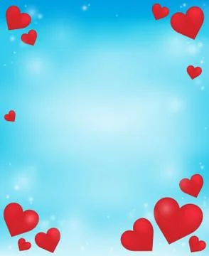 Abstract background with heart theme - eps10 vector illustration. Stock Illustration