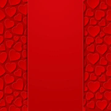 Abstract background with hearts Stock Illustration