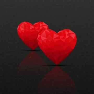 Abstract background with hearts Stock Illustration