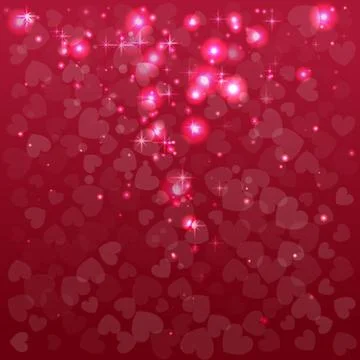 Abstract background with hearts. Stock Illustration