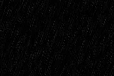 Abstract background of heavy rain falling diagonally on a black background... Stock Photos