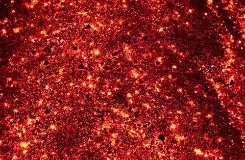 Abstract Background to Hell, Volcanic Lava, Meteorite Fireball. 写真素材