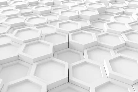 Abstract background of hexagon. 3D rendering. イラスト素材