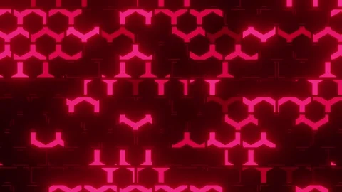 Abstract Background hexagon lights animation Video stock 303757722