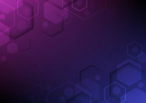 Abstract background of hexagon pattern, technology concept. Illustrazione stock