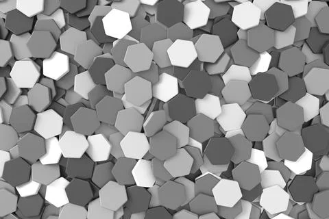 Abstract background of hexagon shape. 3D rendering. イラスト素材