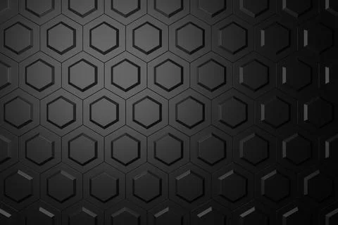 Abstract background of hexagon shape. 3D rendering. Stock Illustration