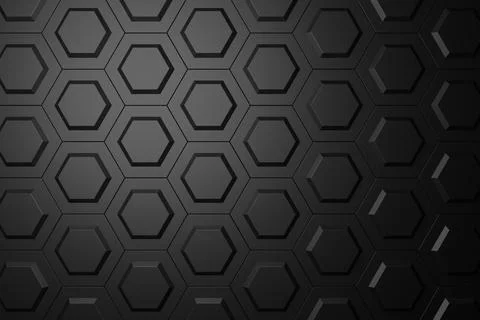 Abstract background of hexagon shape. 3D rendering. Stock Illustration