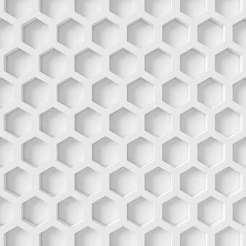 Abstract background of hexagon shape. 3D rendering. Stock Illustration
