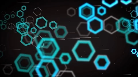 Abstract background with hexagon shapes animation Stock Footage 70559423
