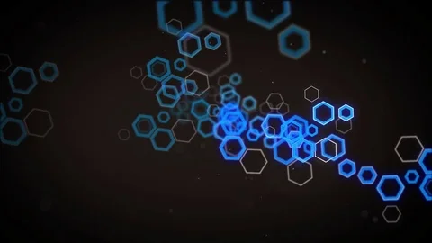 Abstract background with hexagon shapes animation Stock Footage 70590920