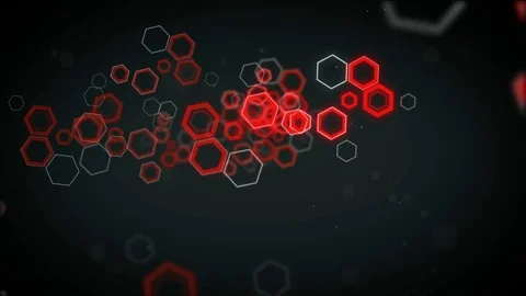 Abstract background with hexagon shapes animation Stock Footage 70591407