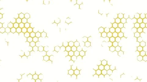 Abstract background with hexagon shapes. Design. Fragment of plastic honeycomb Stock Illustration
