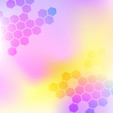 Abstract  background with hexagon shapes Stock Illustration