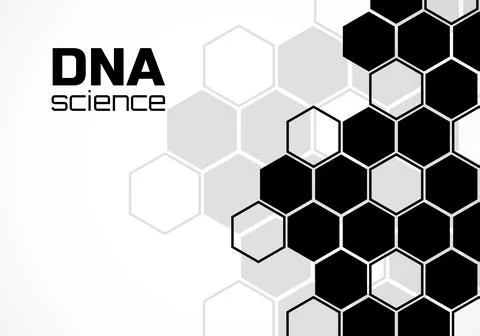 Abstract background of hexagonal cells. Molecular structure. Technology Illustration