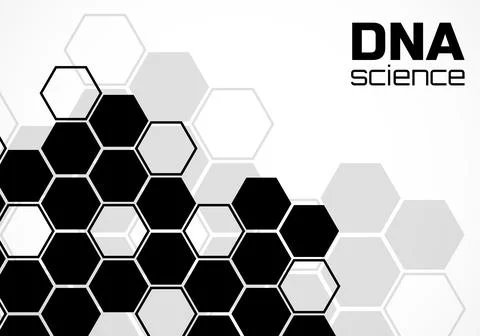 Abstract background of hexagonal cells. Molecular structure. Technology 库存插图