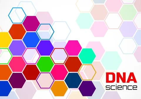 Abstract background of hexagonal cells. Molecular structure. Technology Ilustración de archivo