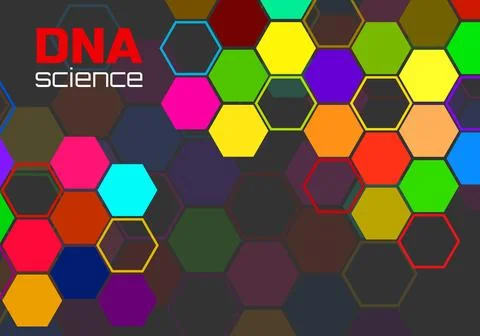 Abstract background of hexagonal cells. Molecular structure. Technology 库存插图
