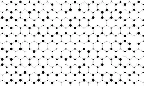 Abstract background of hexagonal geometric cells pattern Illustrazione stock