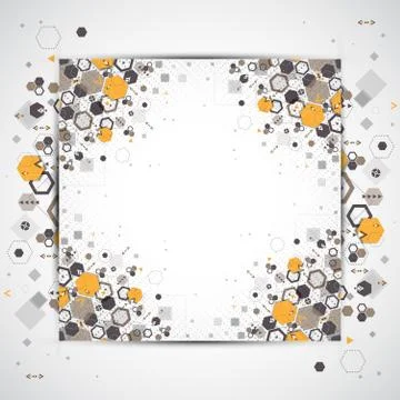Abstract background with hexagonal shapes 스톡 일러스트