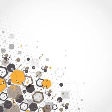 Abstract background with hexagonal shapes 스톡 일러스트