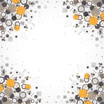 Abstract background with hexagonal shapes イラスト素材