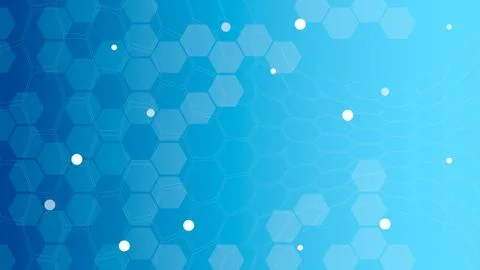 Abstract background with hexagons and circles. Stock Illustration
