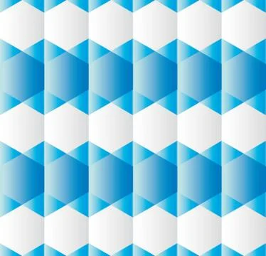 Abstract background with hexagons and triangles blue and grey Stock Illustration