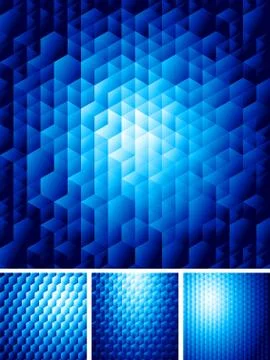 Abstract background with hexagons Stock-Illustration