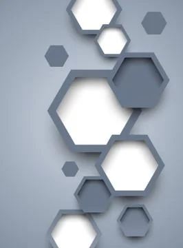 Abstract background with hexagons Stock Illustration