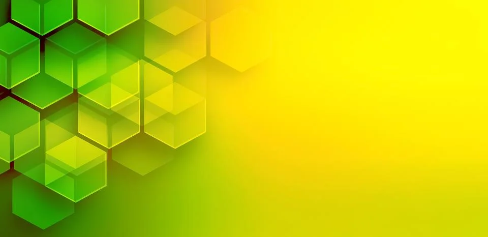 Abstract Background with Hexagons Stock Illustration
