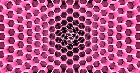 Abstract background of hexagons, modern structural pattern. 3d rendering Stock Illustration