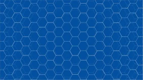 Abstract background of hexagons outline. Vector 库存插图