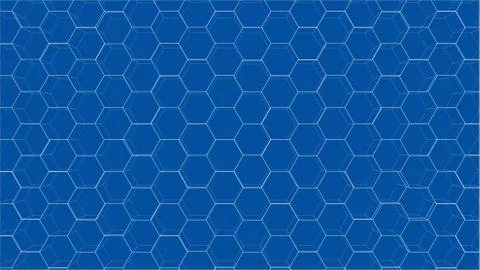Abstract background of hexagons outline. Vector Stock Illustration