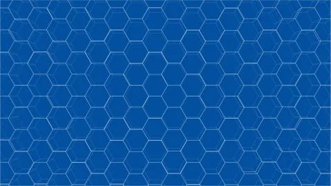 Abstract background of hexagons outline. Vector Stock Illustration